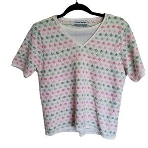 Vintage Short‎ Sleeve Grandmacore Sweater
